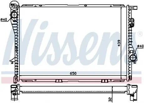 Радиатор охлаждения NISSENS 60603A