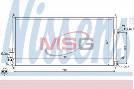 Конденсер кондиционера NISSENS 94889