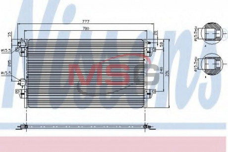 Конденсер кондиционера NISSENS 94856