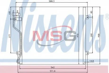 Конденсер кондиционера NISSENS 94773