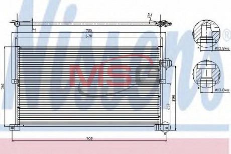 Конденсер кондиционера NISSENS 94586