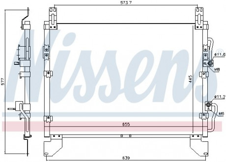 Конденсер кондиционера NISSENS 940805