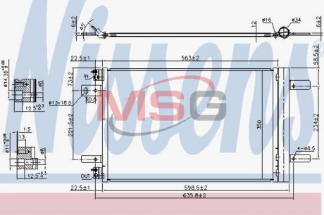 Конденсер кондиционера NISSENS 940458