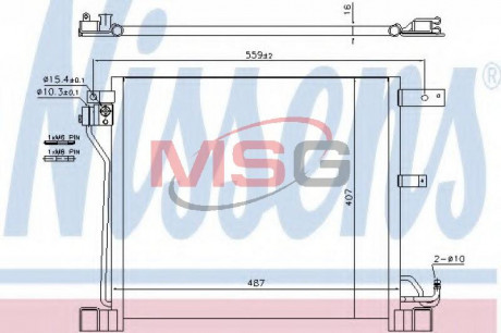 Конденсер кондиционера NISSENS 940338