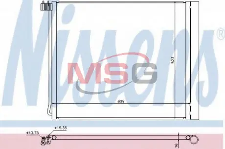 Конденсер кондиционера NISSENS 940339