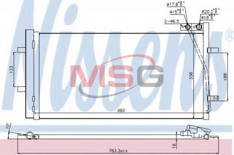 Конденсер кондиционера NISSENS 940255