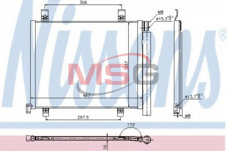 Конденсер кондиционера NISSENS 940254