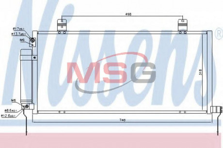 Конденсер кондиционера NISSENS 940164