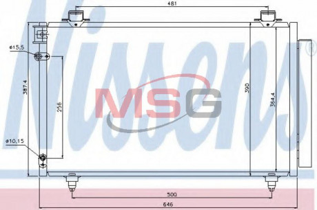 Конденсер кондиционера NISSENS 940081