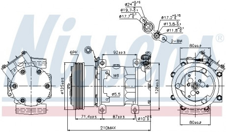 Компрессор кондиционера NISSENS 89159