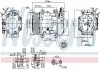 Компрессор кондиционера NISSENS 89076 (фото 9)