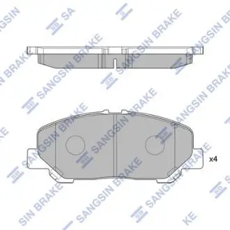 Колодки тормозные дисковые Hi-Q Hi-Q (SANGSIN) SP2183