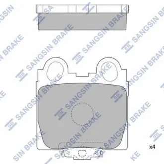 Колодки тормозные дисковые Hi-Q Hi-Q (SANGSIN) SP1554