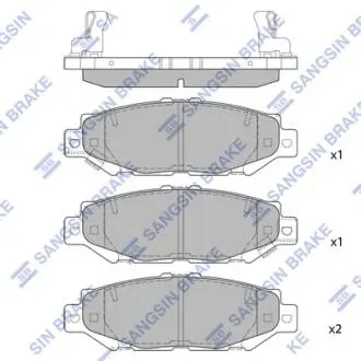 Колодки тормозные дисковые Hi-Q Hi-Q (SANGSIN) SP1432