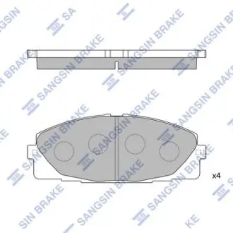 Колодки тормозные дисковые Hi-Q Hi-Q (SANGSIN) SP1376