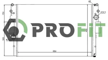 Радіатор охолоджування PROFIT 1740-0701 (фото 1)