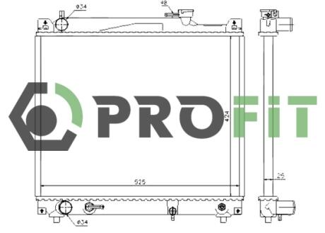 Радиатор охлаждения PROFIT 1740-0700