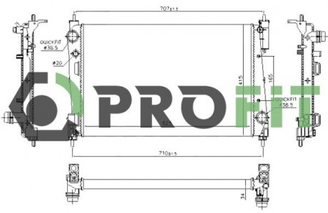 Радиатор охлаждения PROFIT 1740-0379