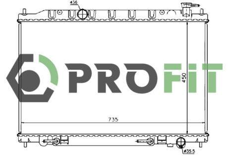 Радиатор охлаждения PROFIT 1740-0256