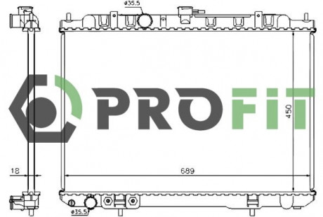 Радиатор охлаждения PROFIT 1740-0252