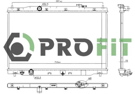 Радиатор охлаждения PROFIT 1740-0207
