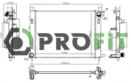 Радиатор охлаждения PROFIT 1740-0177
