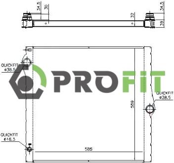 Радиатор охлаждения PROFIT 1740-0069