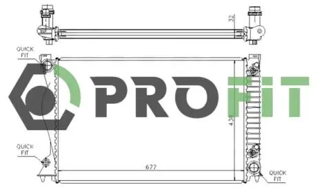 Радиатор охлаждения PROFIT 1740-0002