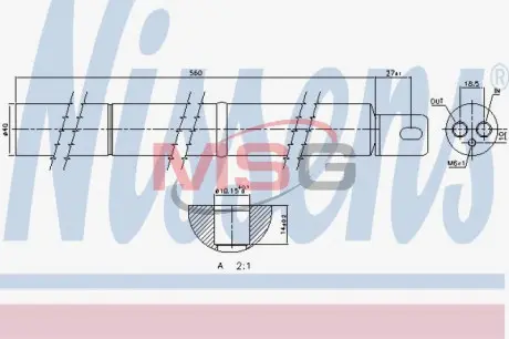Осушитель кондиционера NISSENS 95531