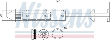 Осушитель кондиционера NISSENS 95319