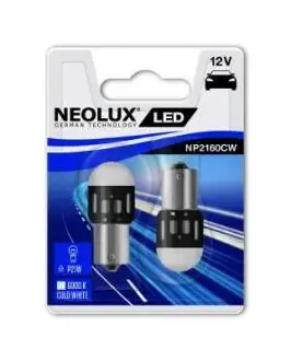 Автолампа P21W BA15s 1,2 W белая NEOLUX NP2160CW02B (фото 1)