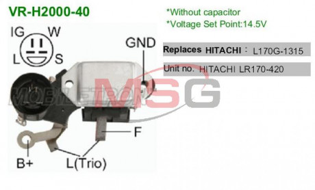 Регулятор напряжения MOBILETRON VRH200040