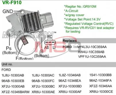 Регулятор напруги MOBILETRON VRF910