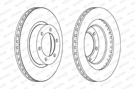 Тормозной диск FERODO DDF1594C