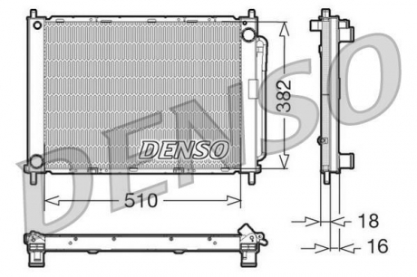 Радиатор охлаждения DENSO DRM23100