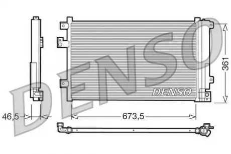 Конденсер кондиционера DENSO DCN09084