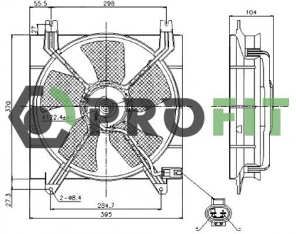 Вентилятор радиатора PROFIT 1850-0027