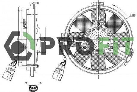Вентилятор радиатора PROFIT 1850-0004 (фото 1)