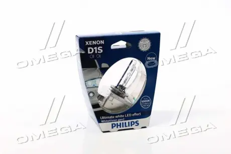 Автолампа Xenon WhiteVision gen2 D1S PK32d-2 35 W прозрачная PHILIPS 85415WHV2S1