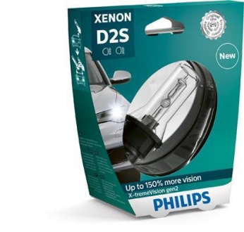 Автолампа Xenon X-tremeVision gen2 D2S P32d-2 35 W прозрачная PHILIPS 85122XV2S1
