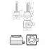 Автолампа WhiteVision D3S PK32d-5 35 W прозрачная PHILIPS 42403WHV2S1 (фото 3)