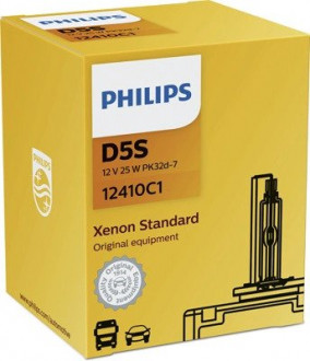 Автолампа Vision D5S PK32d-7 25 W прозрачная PHILIPS 12410C1