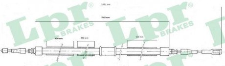 Тросик стояночного тормоза LPR C0039B