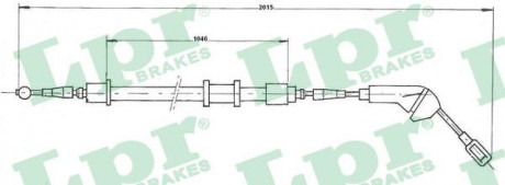 Тросик стояночного тормоза LPR C0580B