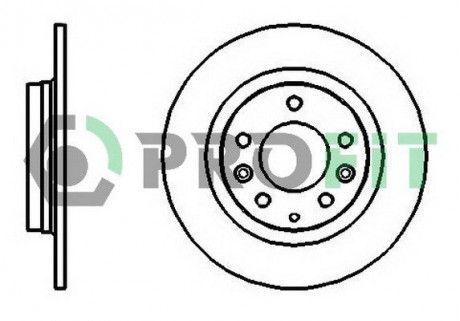 Диск тормозной PROFIT 5010-1500