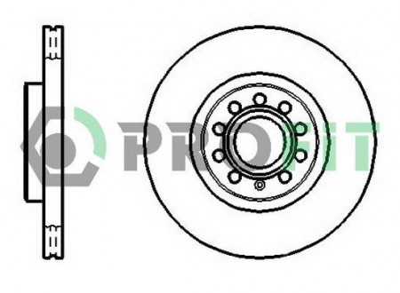 Диск тормозной PROFIT 5010-1305