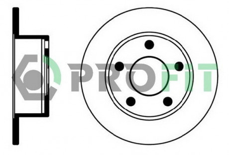Диск тормозной PROFIT 5010-0321