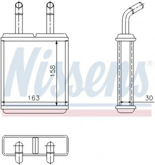 Радиатор печки NISSENS 77621