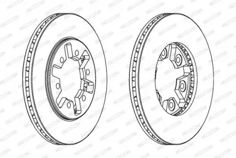 Диск тормозной FERODO DDF626