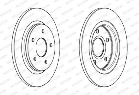 Диск тормозной FERODO DDF1808C